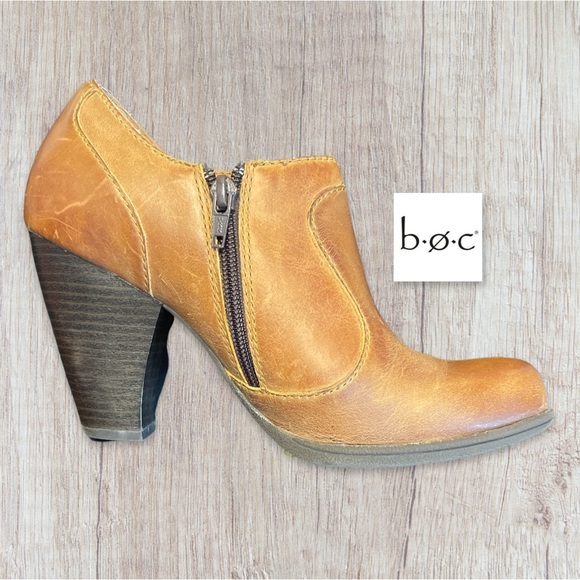 Born of Concept Heeled Leather Booties - Picture 3 of 8